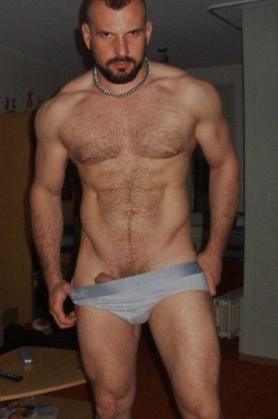 I think you know what he wants you to do with that hard cock in his briefs.