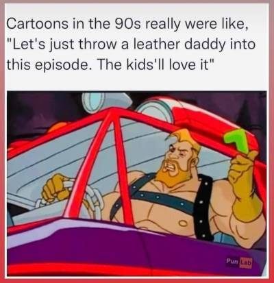 Leather Daddies in Cartoons