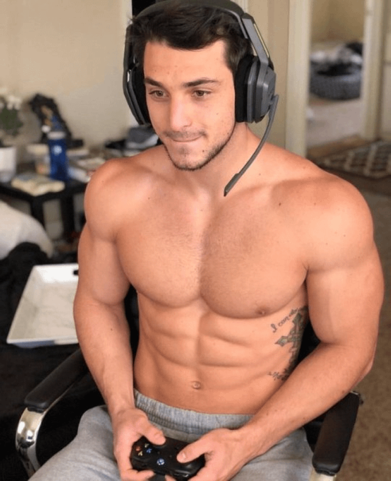 shirtless hunk