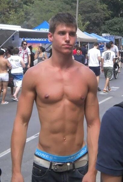shirtless hunk