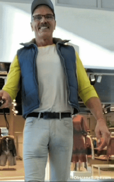 Obscene Bulge in Shopping Mall